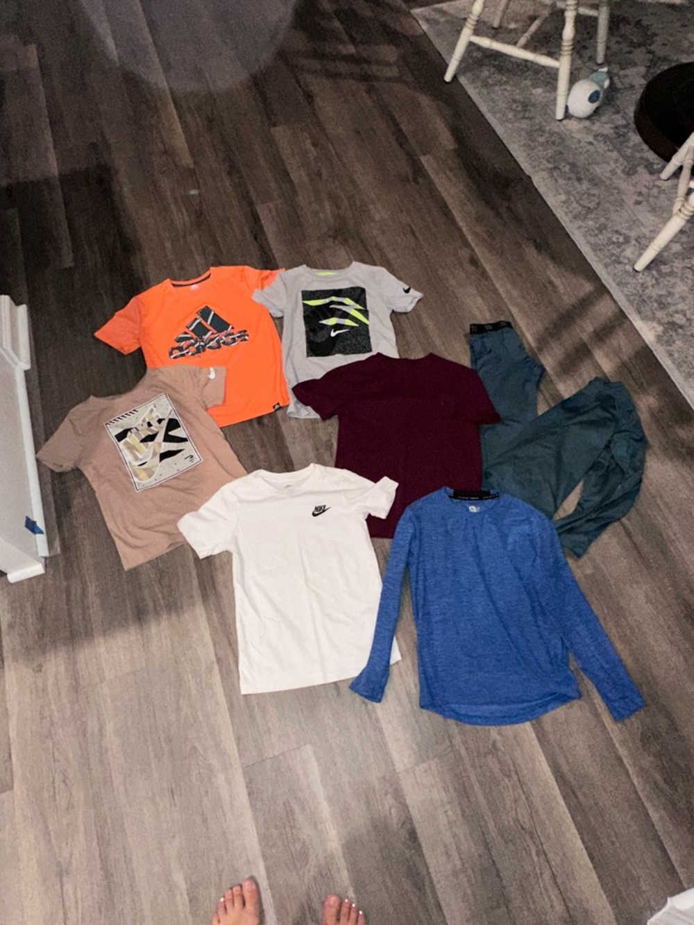 Nike Kids Mixed Shirts and Tops - Orange, Gray, White, Blue, Maroon, Tan